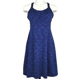 Mondetta Space Dye Blue Athletic Racerback Dress Size Medium